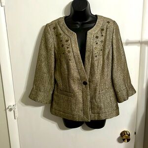 Coldwater Creek casual blazer woman size 12